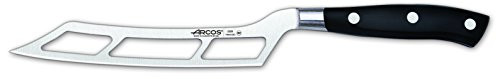 Arcos Serie Riviera - coltello per formaggi - lama mm Nitrum forgiato in acciaio inox 145 - maniglia poliossimetilene POM Colore Nero