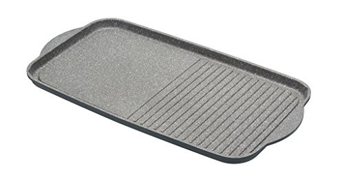 Master Class grill plate made of cast aluminum non-stick coated gray suitable for induction