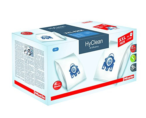 Miele original accessories GN XXL HyClean 3D anther 16 dust bag filters 4 Motor protection filter more than 99.9 percent of all particulate matter