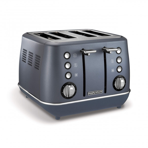 Morphy Richards Evoke Special Edition 4slices 850W Blue Toaster Toasters 4 Slices