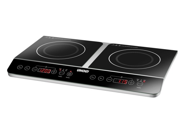 UNOLD 58175 induction hob Double Elegance - 3500 W - 6 power levels
