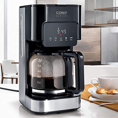 CASO Coffee Taste and Style Kaffeemaschine mit Permanentfilter optimale Brühtemperatur 92-96 °C Trop