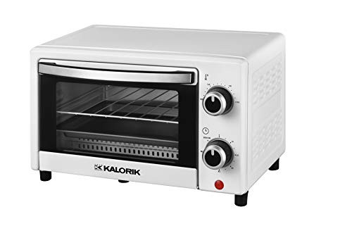 Équipe Kalorik TKG OT 2025 WH Mini 9 litres four avec cuisson 900 9 bac litres grille et plateau à miettes 0-230 ° C