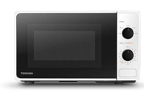 Toshiba MM2 MM20PFWH micro-ondes entièrement fonctionnel avec 5 niveaux de puissance 20 L 800 W dégivrage facile