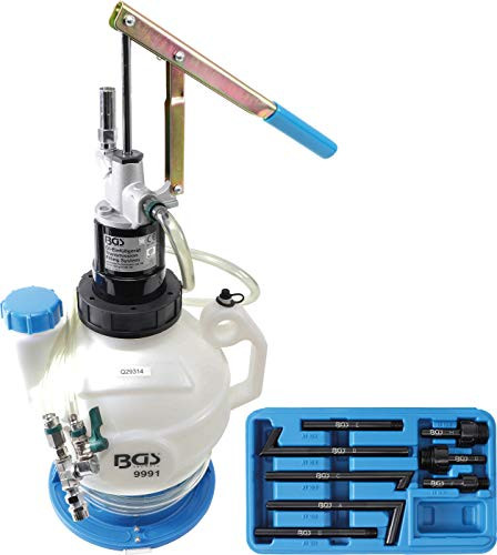 BGS 9991 with return system with 8 adapters transmission oil filling device with hand pump