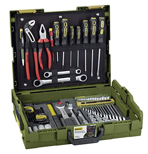PROXXON Handwerker-Universal-Werkzeugkoffer 69-teiliges Werkzeug-Set Mit Hammer L-BOXX-System L 102