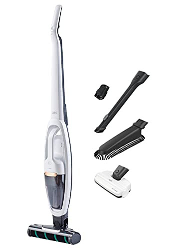 AEG QX8-2-PALR 2in1 cordless vacuum cleaner Slim design particularly effective on hard floors up to 53 minutes running time Power-Soft role