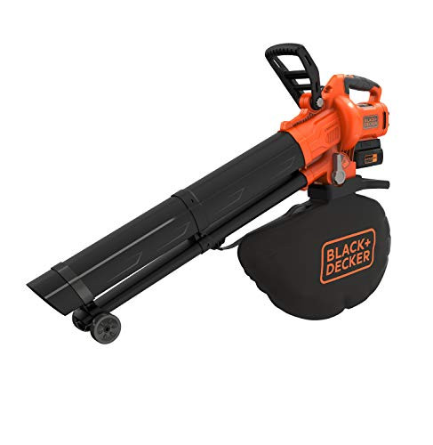 Black + Decker battery Laubsauger brushless motor 210 km blowers with chopper BCBLV3625L1 45l collection bag