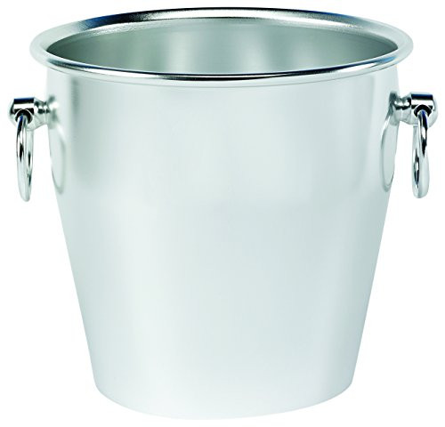 Pentole Agnelli luxury Champagne bucket silver black