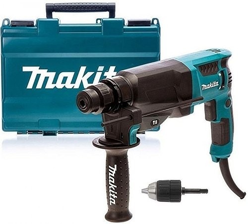 Makita hammer drill with the option piercing + chuck HR2630X7
