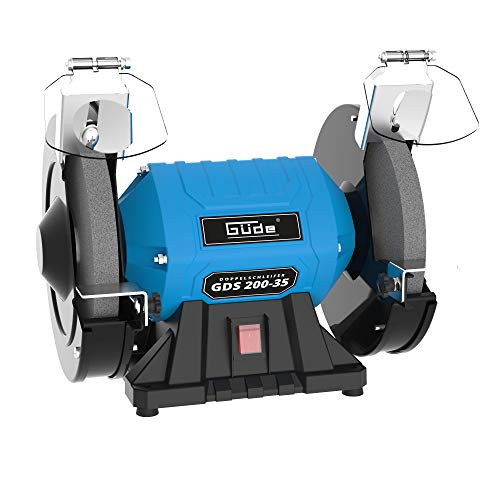 Güde 55237 Doppelschleifer GDS 200-35 capacitor motor 350 W adjustable working conditions Stable machine base