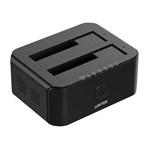 Unitek USB 3.0 to SATA I III docking station for external hard drives with two bays for 2.5-inch HDD 3.5 SSD II