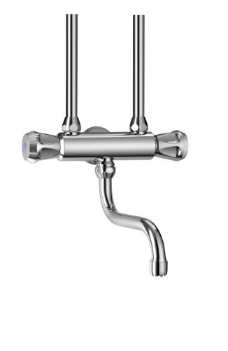 AEG Haustechnik 232615 AHo chrome 50 open two-handle mixer tap for unpressurised storage oversink silver